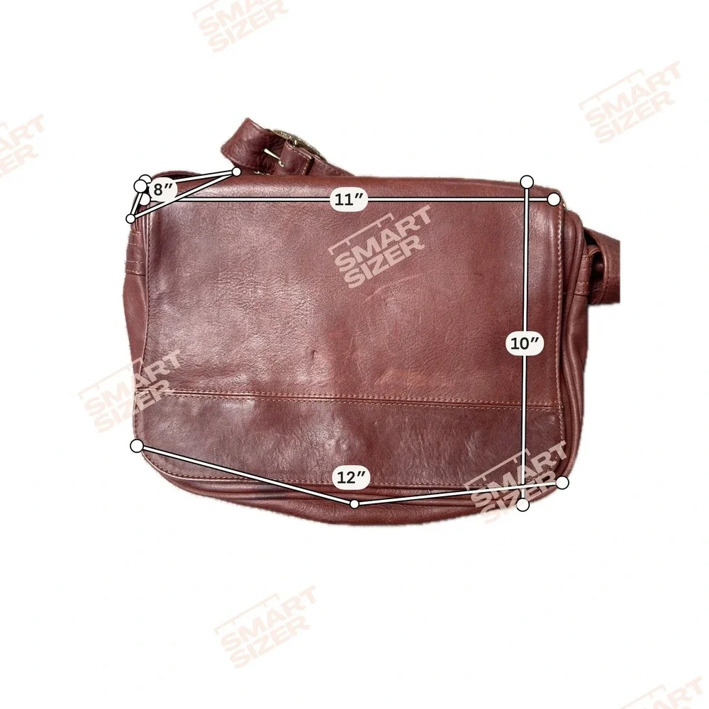 Coronado Leather Shoulder Bag Concealed Carry Burgandy 11x10